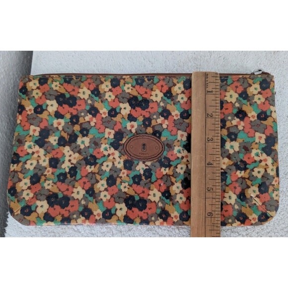 Lot of 3 Fossil Key Per Clutch Travel Pouches Pouch Wallet Zip Floral - Picture 10 of 16